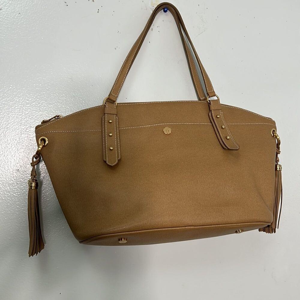 ERIC‎ JARVITS NEWYORK LEATHER TASSEL TOTE SHOULDER BAG NWOT